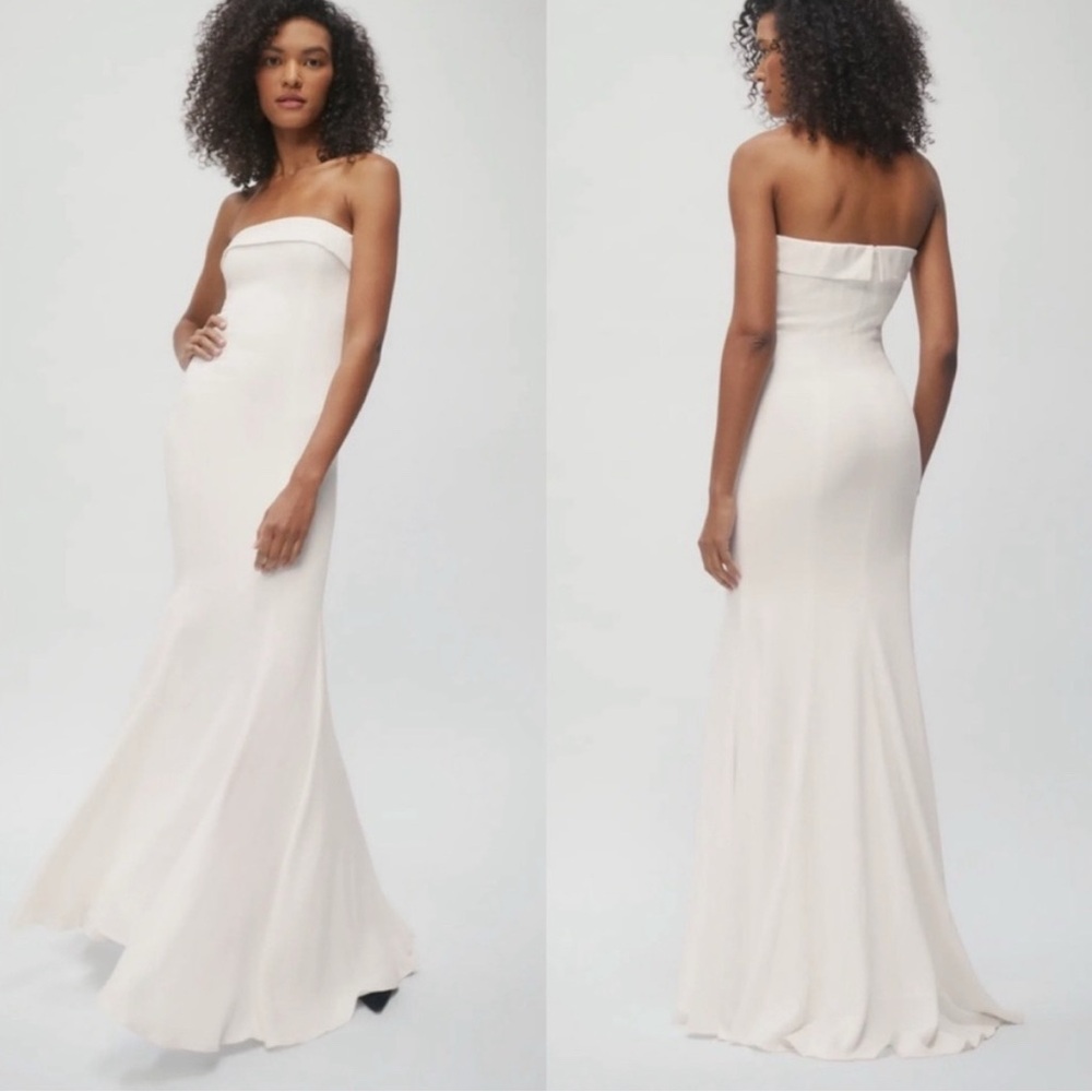 Reformation Lorrane Irovy Wedding Gown Dress NWT 8